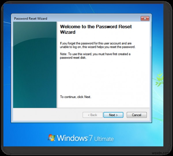Create Password Reset Disk using USB Flash drive on Windows 10