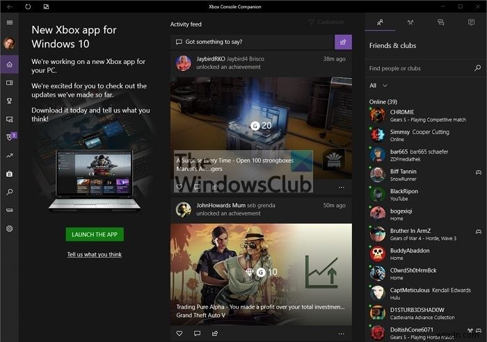 Xbox Console Companion app: Features and How to use it in Windows 11/10