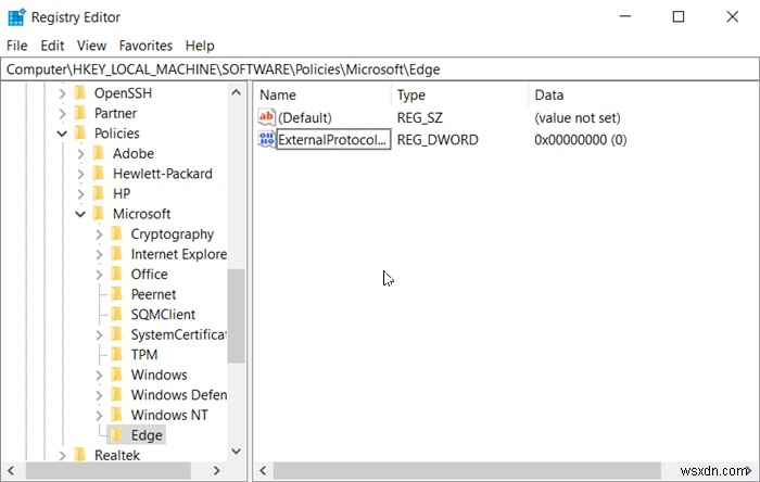 Disable This Site is trying to open this application prompt in Edge or Chrome