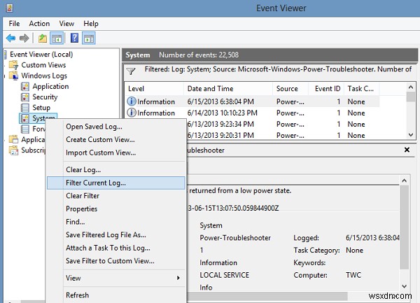 Use Event Viewer to check unauthorized use of Windows computer