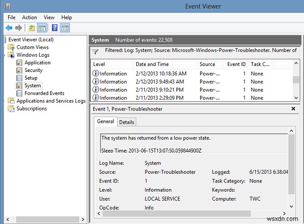 Use Event Viewer to check unauthorized use of Windows computer