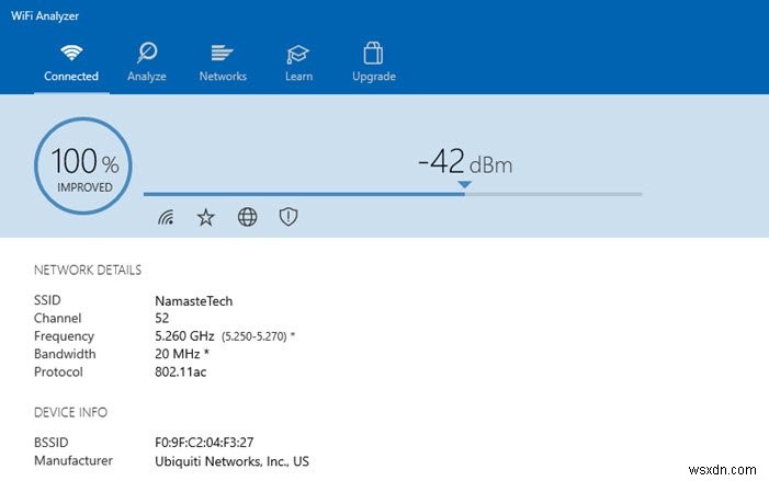 How to find out the exact Wi-Fi signal strength on Windows 10