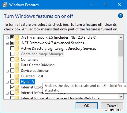 Windows Sandbox failed to start, Error 0x80070057, The parameter is incorrect