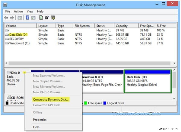 How to convert Basic Disk to Dynamic Disk in Windows 11/10
