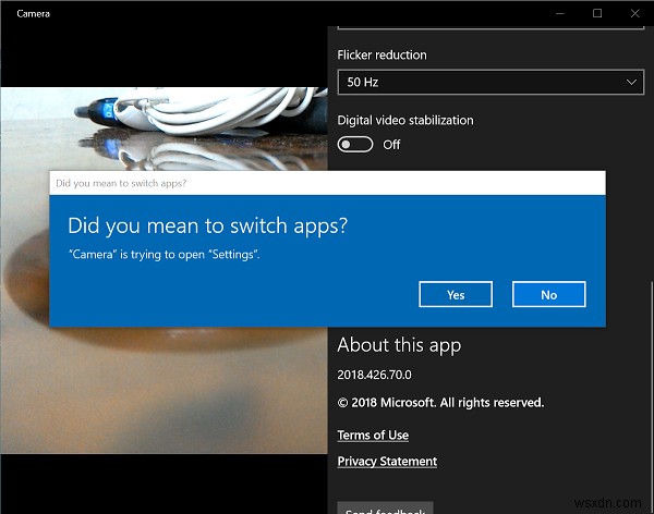 Fix Windows Camera app error 0xA00F424F (0x80004005)