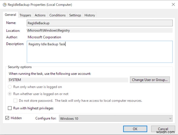 How to automatically backup Registry to RegBack folder in Windows 11/10