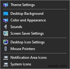 How to add Personalize (Classic) to Context Menu in Windows 10