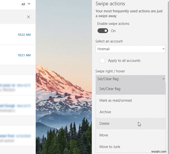 How to enable, disable, manage, use Swipe actions in Mail app