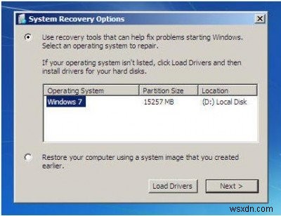 Windows does not boot after compressing System Drive