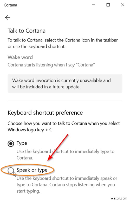 How to Speak or Type into Cortana in Windows 10