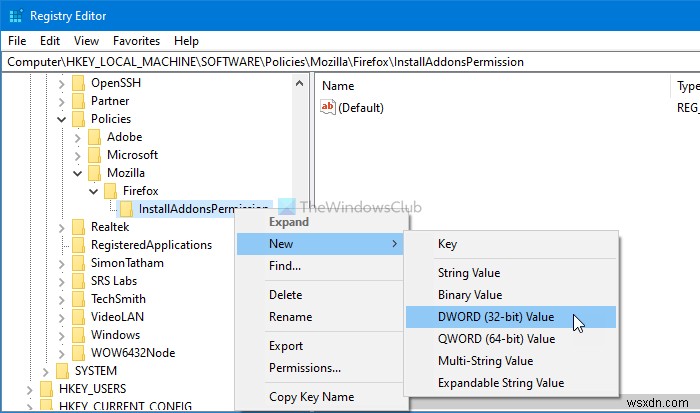 How to Disable Add-on installation in Firefox using Group Policy or Registry Editor