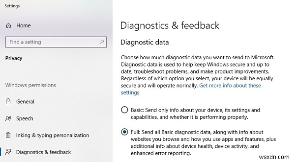 Get started button greyed out; Cannot get Windows Insider Preview Builds
