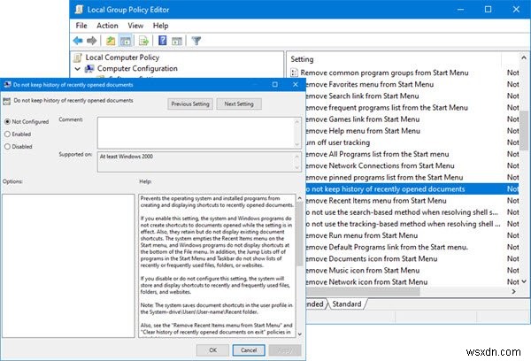 Recent items not visible under Taskbar icons in Windows 11/10