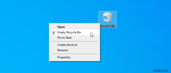 How to empty Recycle Bin in Windows 11/10 in 6 different ways