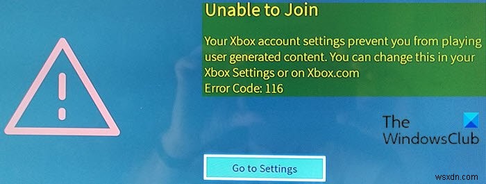 How to fix Roblox error codes 106, 110, 116 on Xbox One