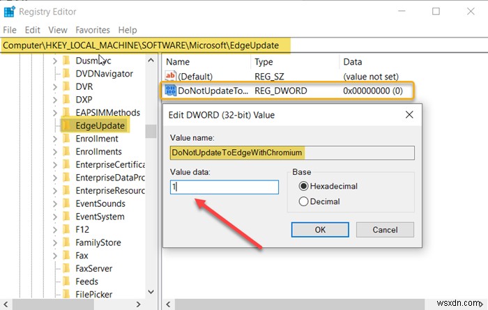 How to block Microsoft Edge Chromium from installing on Windows 10