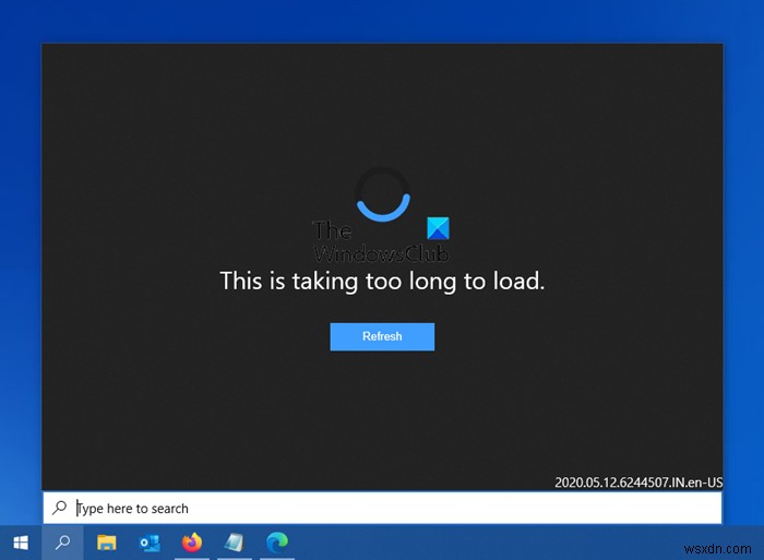 This is taking to long to load – Windows 10 Search