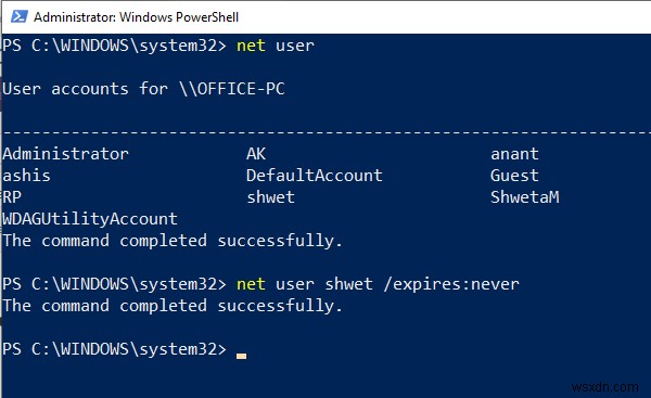 The user’s account has expired on Windows 11/10