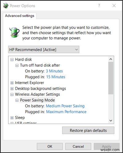 Power Saving Switch is changed issue on Windows 11/10