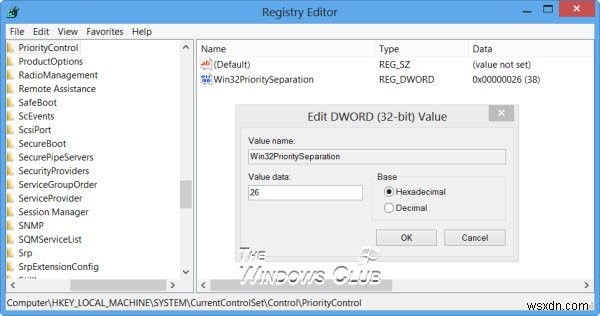 Configure Processor Scheduling for better performance in Windows 11/10