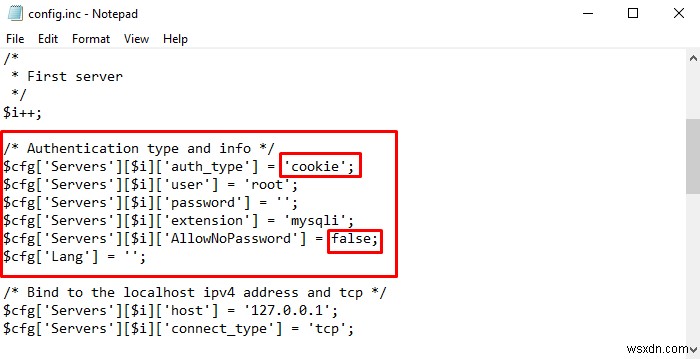 How to change phpMyAdmin password on XAMPP