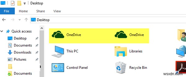 Duplicate OneDrive folders in Explorer on Windows 11/10