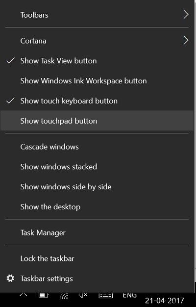 How to show Virtual Touchpad in Windows 11/10