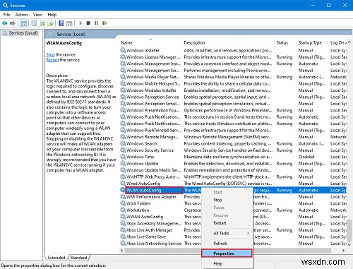 The Windows Wireless Service is not running on this computer