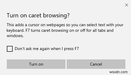 What is Caret Browsing in Windows 10? How do you use it in Edge?