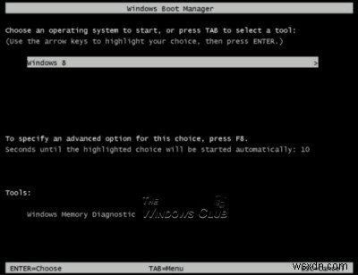 Boot into legacy Boot Manager & display Startup Settings in Windows 11/10