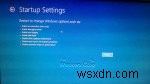 Boot into legacy Boot Manager & display Startup Settings in Windows 11/10