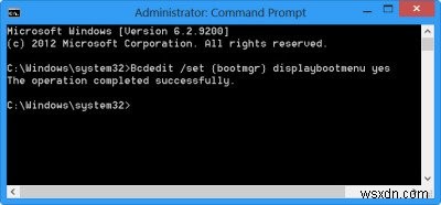 Boot into legacy Boot Manager & display Startup Settings in Windows 11/10