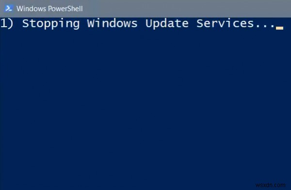 Reset Windows Update Client using PowerShell Script