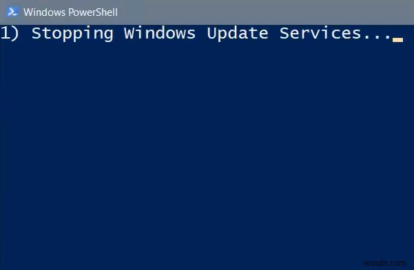 Reset Windows Update Client using PowerShell Script