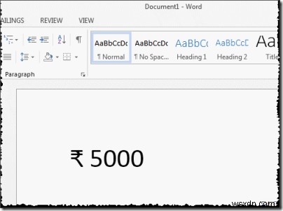 Indian Rupee Currency Symbol: How to use keyboard shortcut in Windows 11/10