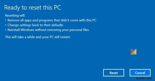 Reset vs Refresh vs Clean install vs In-place Upgrade vs Cloud Reset vs Fresh Start in Windows