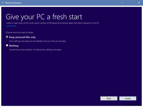 Reset vs Refresh vs Clean install vs In-place Upgrade vs Cloud Reset vs Fresh Start in Windows