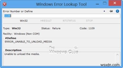 Windows Error Code & Message Lookup Tools