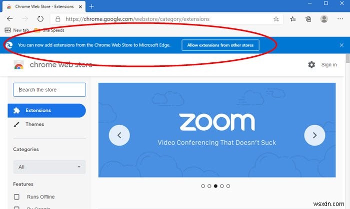 How to install extensions from Chrome Web Store on Microsoft Edge