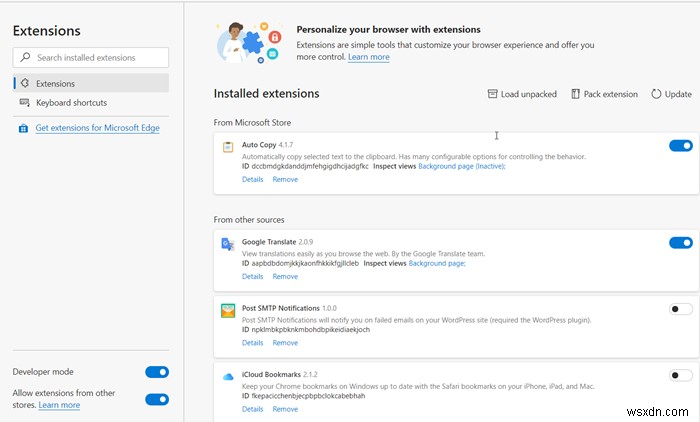How to install extensions from Chrome Web Store on Microsoft Edge