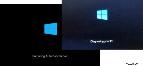 Windows stuck on Diagnosing your PC or Preparing Automatic Repair screen