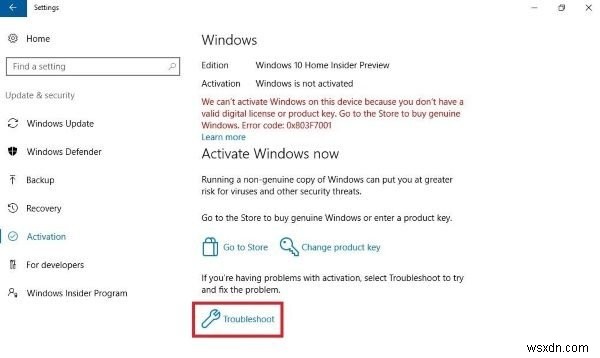Fix Windows 10 Activation Error Code 0x8007007B