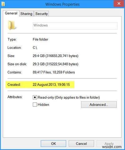 Find out Windows Installation Date using various methods