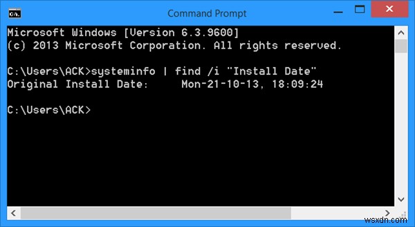 Find out Windows Installation Date using various methods