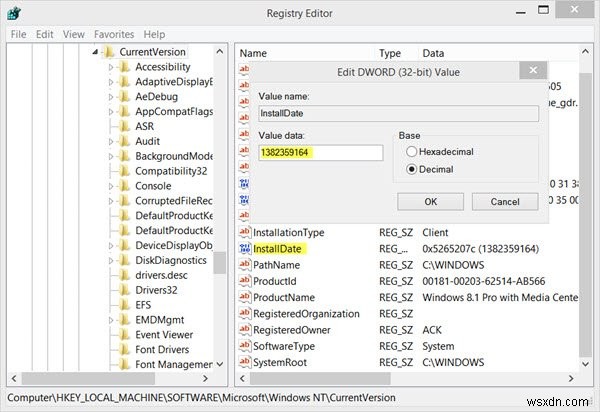 Find out Windows Installation Date using various methods