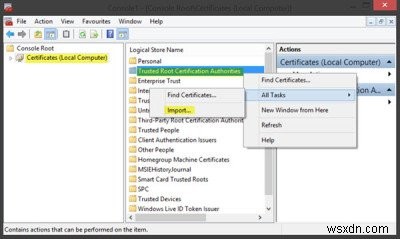 How to manage Trusted Root Certificates in Windows 11/10