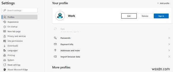 How to create multiple profiles on Microsoft Edge browser
