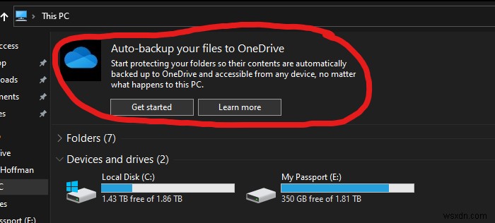 How to disable ‘Auto backup your files to OneDrive’ notification in Windows 11/10