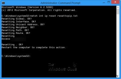 How to reset TCP/IP or Internet Protocol in Windows 11/10
