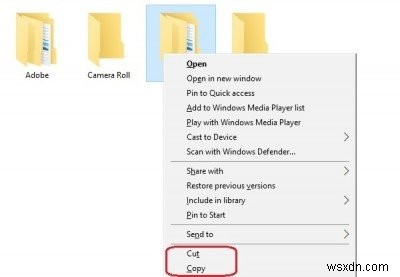 How to Cut or Copy and Paste using keyboard or mouse in Windows 11/10